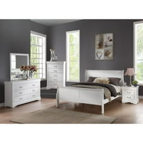 ACME Louis Philippe Queen Bed, White