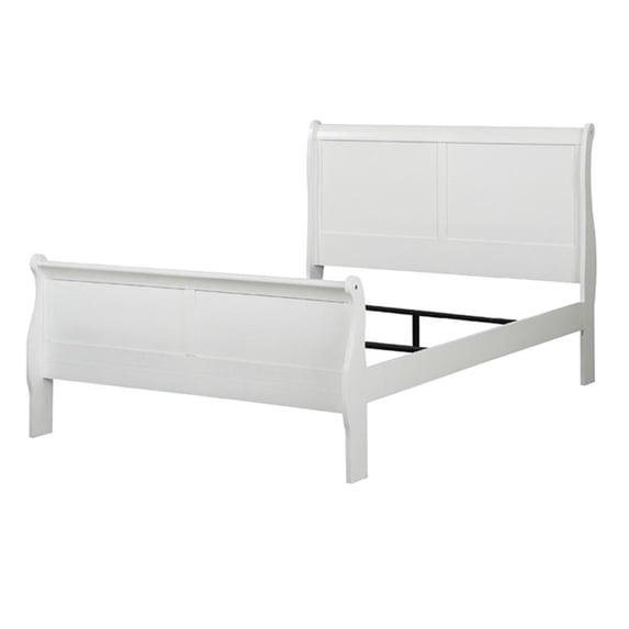 Acme Louis Philippe Queen Bed White