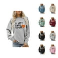 thumbnail image 1 of Classy Until Tipoff Jump Basketball Sweatshirt for Women Long Sleeve Crewneck Graphic Sweatshirts Pullover Tops, 1 of 5