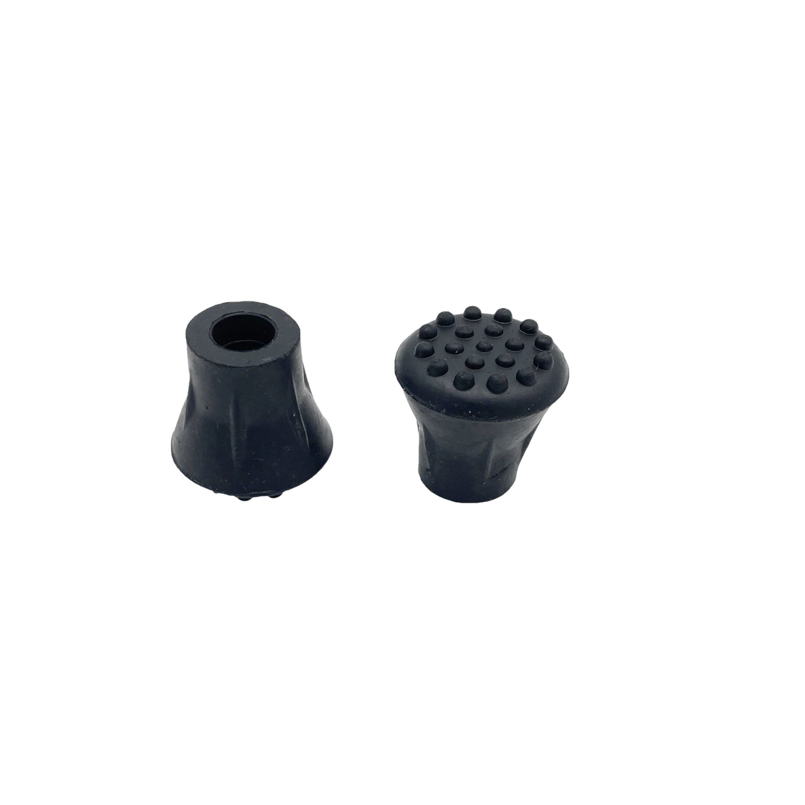 Classy Walking Canes Extra Grip Black Rubber Replacement Cane Tips 1/2