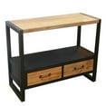 thumbnail image 1 of Benzara ETD-EN27177 Classy Wooden Table, Brown & Black, 1 of 2