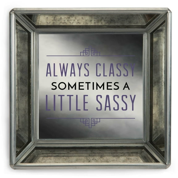 Classy and Sassy - 4" Mirrored Tray