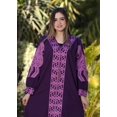 thumbnail image 1 of Classy embroidered Kaftan Egyptian cotton caftan, maxi dress, comfort wear Materials: Egyptian cotton, Size: M, Color: Burgundy, 1 of 1