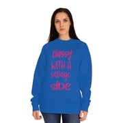 Classy sweatshirt,Mom sweatshirt Unisex Crew Sweatshirt