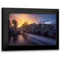thumbnail image 1 of Claude Castor, Jean 14x11 Black Modern Framed Museum Art Print Titled - Amsterdam - Keizersgracht, 1 of 5