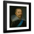 thumbnail image 1 of Claude Déruet 19x24 Black Modern Framed Museum Art Print Titled - Portrait of a Man with Blue Sash, 1 of 5