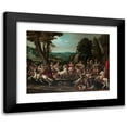 thumbnail image 1 of Claude Déruet 24x19 Black Modern Framed Museum Art Print Titled - Triumph of the Amazons (1620s), 1 of 5