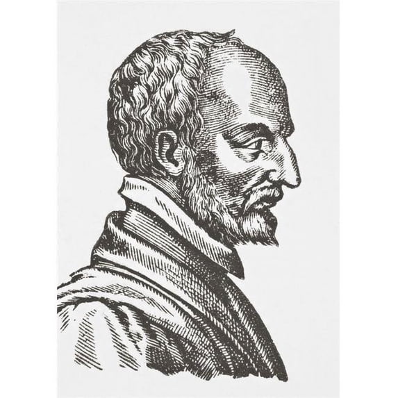 Claude Despence 1511-1571. French Theologian. From Science & Literature In Poster Print - 24 x 34
