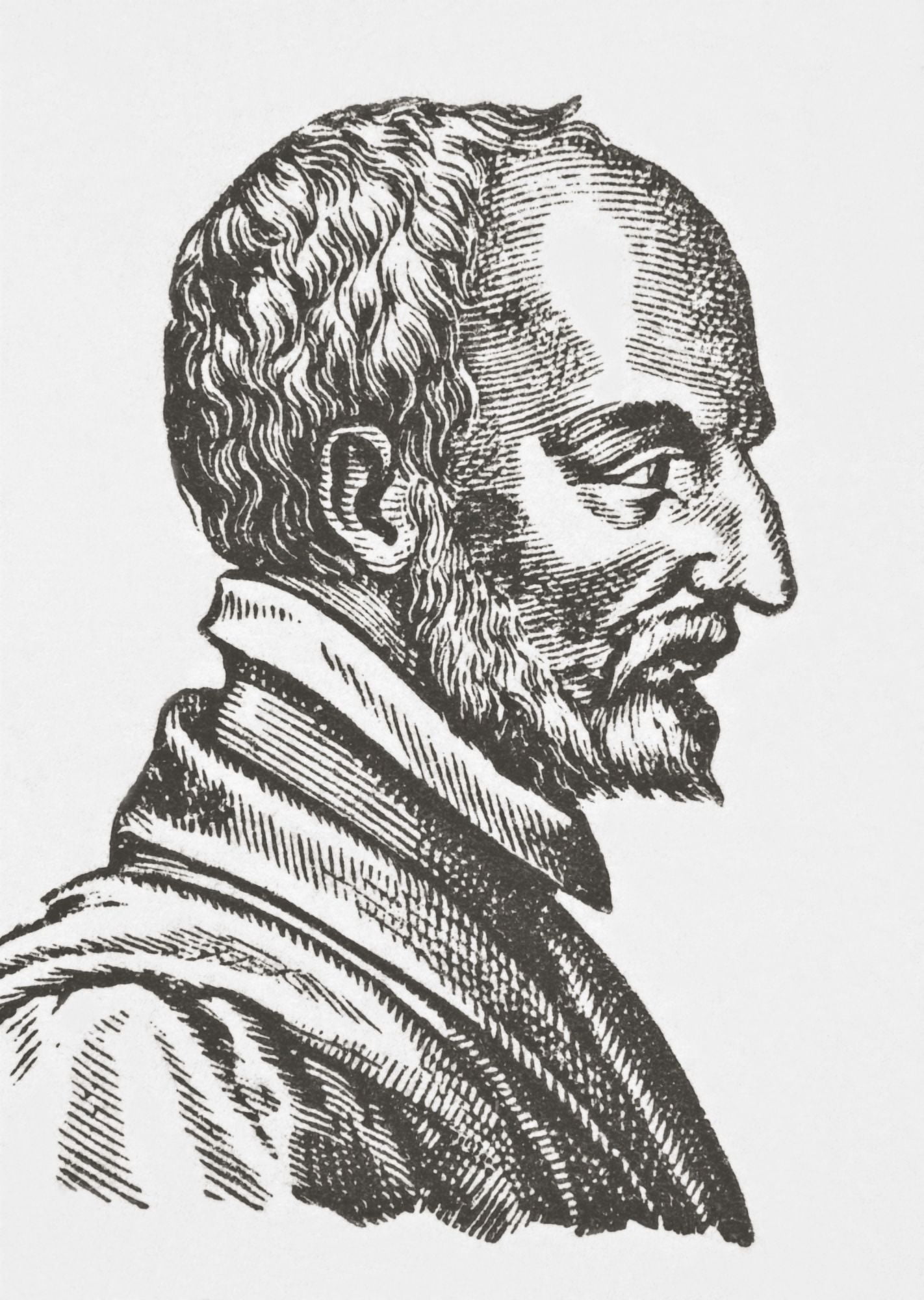 Claude Despence 1511-1571 French Theologian From Science And Literature In The Middle Ages By Paul Lacroix Published London 1878 Canvas Art - Ken Welsh  Design Pics (24 x 34)
