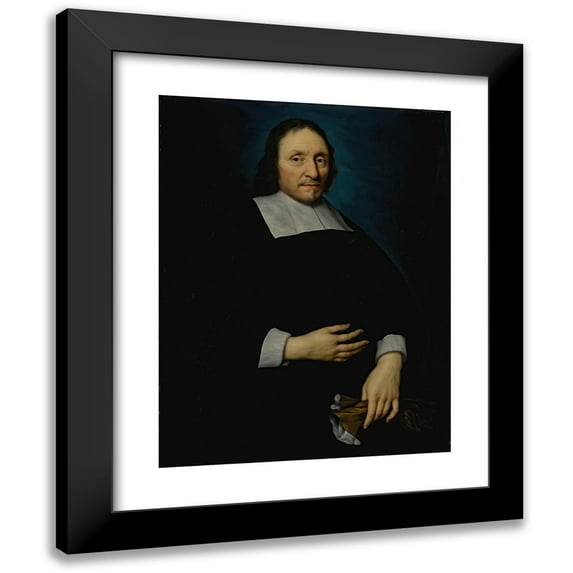 Claude Lefebvre 15x18 Black Modern Framed Museum Art Print Titled - Portrait of a Gentleman