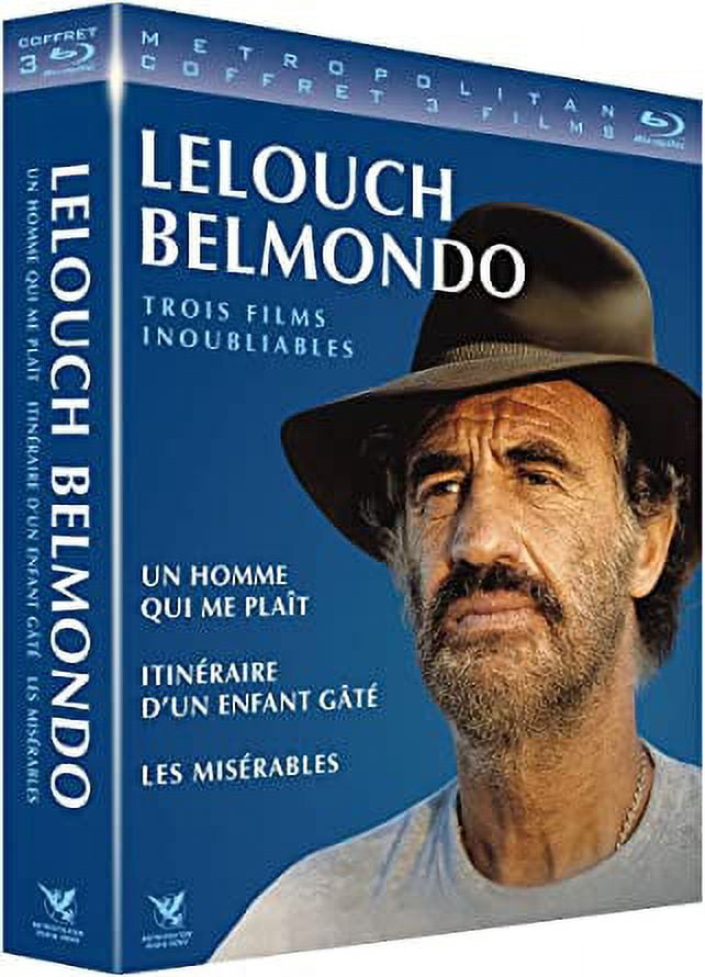 Claude Lelouch and Jean-Paul Belmondo Collection ( Un homme qui me plaÃ®t / Itin raire d'un enfant gÃ¢t / Les mis rables ) ( Love Is a Funny Thing / Itinerary of [ Blu-Ray, Reg.A/B/C Import - France ]