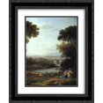 thumbnail image 1 of Claude Lorrain 2x Matted 20x24 Black Ornate Framed Art Print 'The Rest on the Flight into Egypt ' detail', 1 of 2