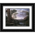 thumbnail image 1 of Claude Lorrain 2x Matted 24x20 Black Ornate Framed Art Print 'Landscape with Ascanius Shooting the Stag of Sylvia', 1 of 2