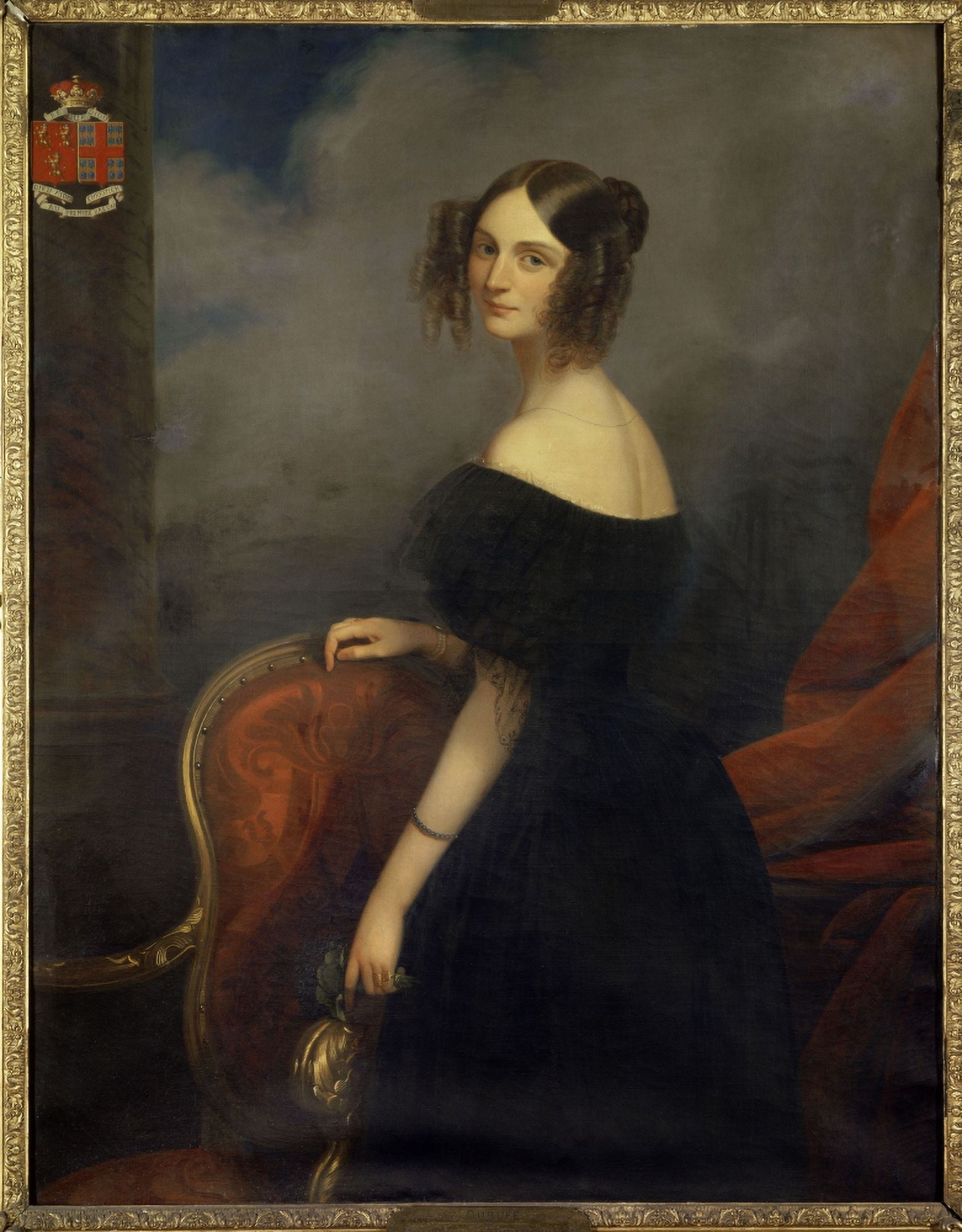Claude Marie Dubufe (1790-1864) French School Canvas Art - (18 x 24)