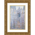 thumbnail image 1 of Claude Monet 11x14 Gold Ornate Wood Frame and Double Matted Museum Art Print Titled - Rouen Cathedral, West Facade (1894), 1 of 4