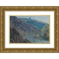 thumbnail image 1 of Claude Monet 14x11 Gold Ornate Wood Frame and Double Matted Museum Art Print Titled - The Little Creuse River (1889), 1 of 4
