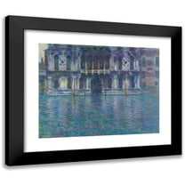 Claude Monet 14x12 Black Modern Framed Museum Art Print Titled - Le Palais Contarini (1908)