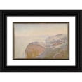 thumbnail image 1 of Claude Monet 18x13 Black Ornate Wood Framed Double Matted Museum Art Print Titled - Val-Saint-Nicolas, Near Dieppe (Morning) (1897), 1 of 5