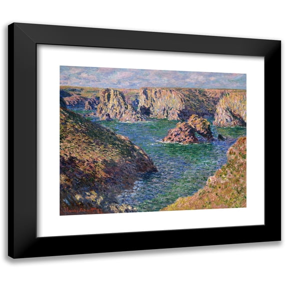 Claude Monet 18x15 Black Modern Framed Museum Art Print Titled - Port-Domois, Belle-Isle (1887)