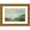 thumbnail image 1 of Claude Monet 24x16 Gold Ornate Framed and Double Matted Museum Art Print Titled - Cliffs at Pourville (1882), 1 of 4
