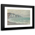 thumbnail image 1 of Claude Monet 24x18 Black Modern Framed Museum Art Print Titled - Falaise De Pouville (1896), 1 of 5