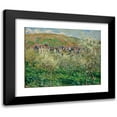 thumbnail image 1 of Claude Monet 24x20 Black Modern Framed Museum Art Print Titled - Flowering Plum Trees (1879), 1 of 5