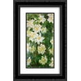 thumbnail image 1 of Claude Monet 2x Matted 16x24 Black Ornate Framed Art Print 'White Clematis', 1 of 2
