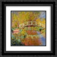 thumbnail image 1 of Claude Monet 2x Matted 20x20 Black Ornate Framed Art Print 'The Japanese Bridge (The Bridge in Monet's Garden)', 1 of 2