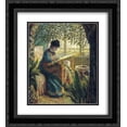 thumbnail image 1 of Claude Monet 2x Matted 20x24 Black Ornate Framed Art Print 'Madame Monet Embroidering ', 1 of 2