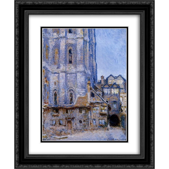 Claude Monet 2x Matted 20x24 Black Ornate Framed Art Print 'The Cour d'Albane'