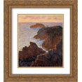 thumbnail image 1 of Claude Monet 2x Matted 20x24 Gold Ornate Framed Art Print 'Rocks at Belle-Ile, Port-Domois', 1 of 2