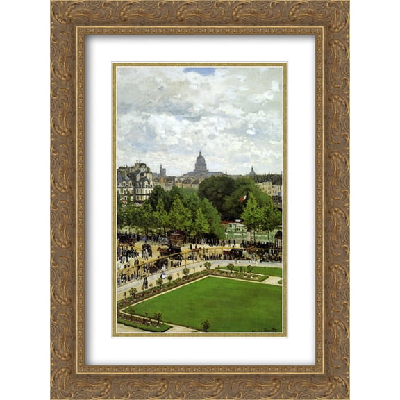 Claude Monet 2x Matted 20x24 Gold Ornate Framed Art Print 'The Garden of the Princess'