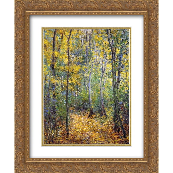 Claude Monet 2x Matted 20x24 Gold Ornate Framed Art Print 'Wood Lane'