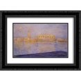 thumbnail image 1 of Claude Monet 2x Matted 24x18 Black Ornate Framed Art Print 'The Doges' Palace Seen from San Giorgio Maggiore 2', 1 of 2