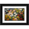 thumbnail image 1 of Claude Monet 2x Matted 24x20 Black Ornate Framed Art Print 'Chrysanthemums', 1 of 2