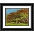 thumbnail image 1 of Claude Monet 2x Matted 24x20 Black Ornate Framed Art Print 'Fruit Trees', 1 of 2