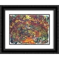 thumbnail image 1 of Claude Monet 2x Matted 24x20 Black Ornate Framed Art Print 'Path under the Rose Trellises, Giverny', 1 of 2