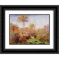 thumbnail image 1 of Claude Monet 2x Matted 24x20 Black Ornate Framed Art Print 'Small Country Farm in Bordighera', 1 of 2