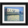 thumbnail image 1 of Claude Monet 2x Matted 24x20 Black Ornate Framed Art Print 'The Palazzo Ducale', 1 of 2