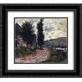 thumbnail image 1 of Claude Monet 2x Matted 24x20 Black Ornate Framed Art Print 'Tow Path at Lavacourt', 1 of 2