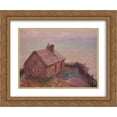 thumbnail image 1 of Claude Monet 2x Matted 24x20 Gold Ornate Framed Art Print 'Customs House at Varengaville', 1 of 2