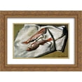 thumbnail image 1 of Claude Monet 2x Matted 24x20 Gold Ornate Framed Art Print 'Red Mullets', 1 of 2