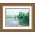 thumbnail image 1 of Claude Monet 2x Matted 24x20 Gold Ornate Framed Art Print 'The Siene at Vetheuil', 1 of 2