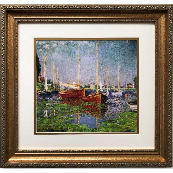 Claude Monet "Argenteuil '1875" CUSTOM FRAMED Art Generic