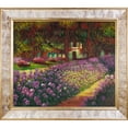 thumbnail image 1 of Claude Monet 'Artist's Garden at Giverny' Hand Painted Framed Canvas Art, 1 of 5