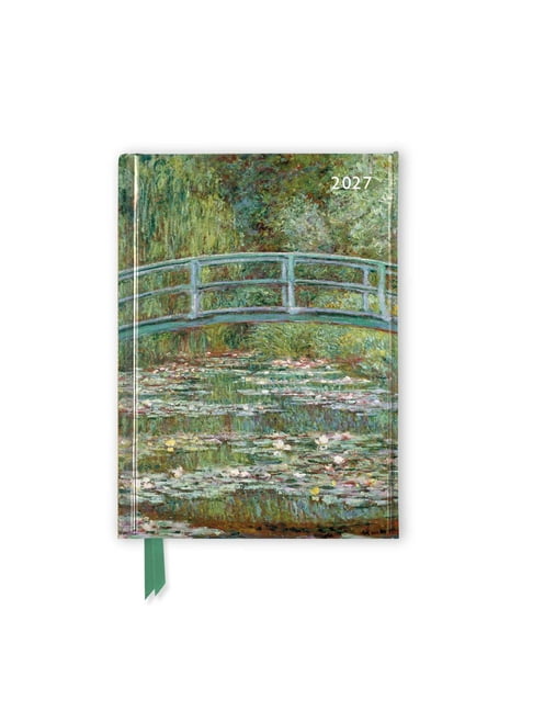 Claude Monet: Bridge Over a Pond of Water Lilies 2027 Luxury Pocket Diary Planner - Week to View, (Hardcover)
