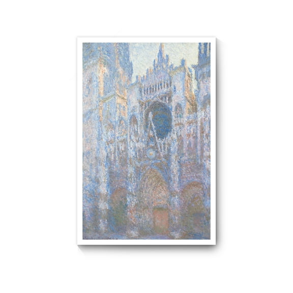 Claude Monet Canvas Prints Wall Art Famous Oil Painting Reproduction, Rouen Cathedral, 16" X 24"