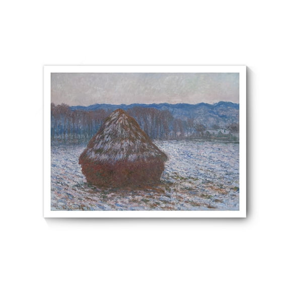 Claude Monet Canvas Prints Wall Art Oil Painting Reproduction, Monet Classic Art Prints Stack of Wheat