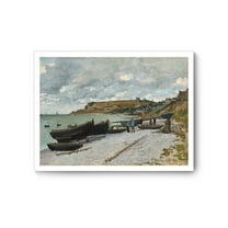 Claude Monet Canvas Prints Wall Art Oil Painting Reproduction, Sainte-Adresse, Monet Classic Art Poster Prints