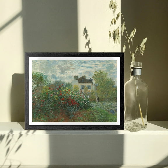 Claude Monet Canvas Prints Wall Art Oil Painting Reproduction, The Artist's Garden in Argenteuil (A Corner of the Garden with Dahlias)